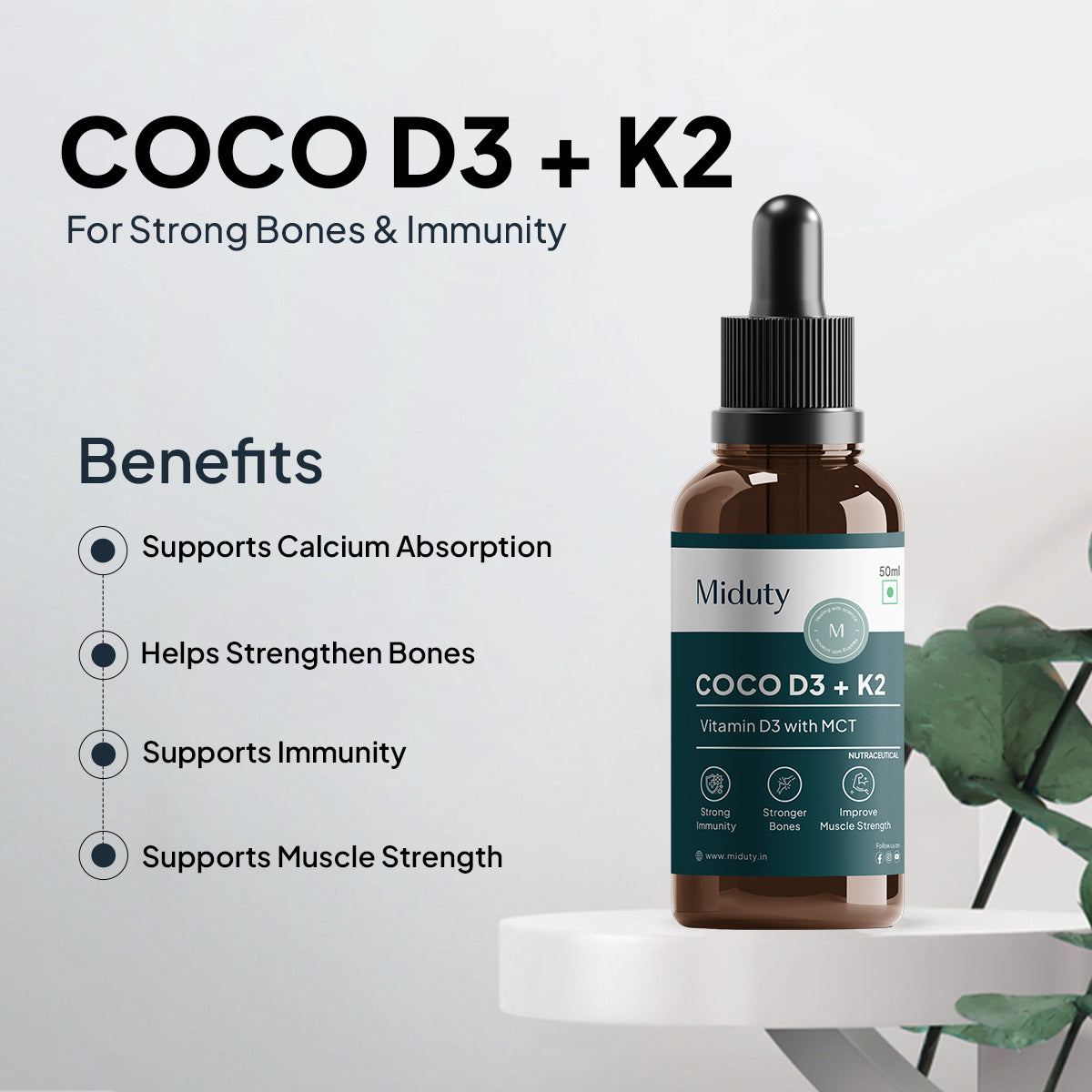 Miduty by Palak Notes Coco D3 in MCT Oil