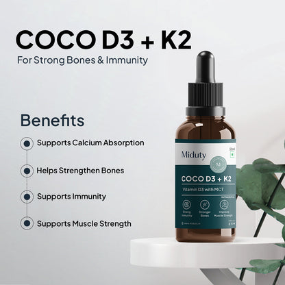 Miduty by Palak Notes Coco D3 in MCT Oil - Distacart