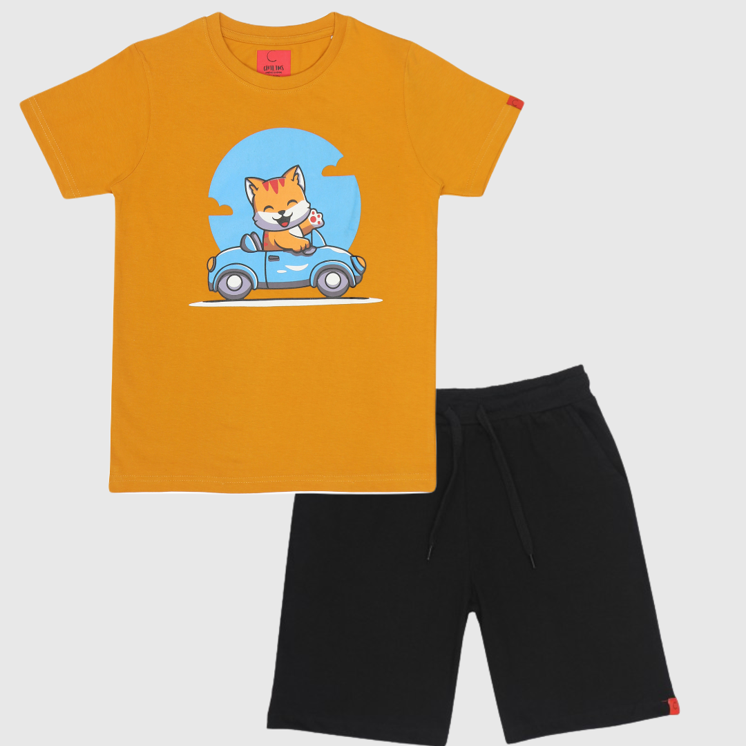 Chilins Kids Printed coord set - Distacart
