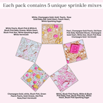 Thumbnail for confect girls baby shower sprinkles edible sprinkles mix heart teddy baby feed bottle baby feet sprinkles pack of 5 baby shower 18