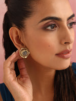 Thumbnail for trueBrowns Brass Circular Stud Earrings - Distacart