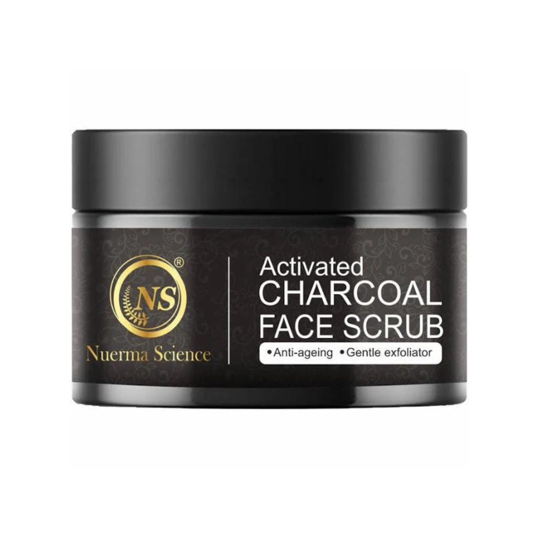 Nuerma Science Charcoal Face Scrub | Remove Dead Skin Cells & Cleanse Deeply - Distacart