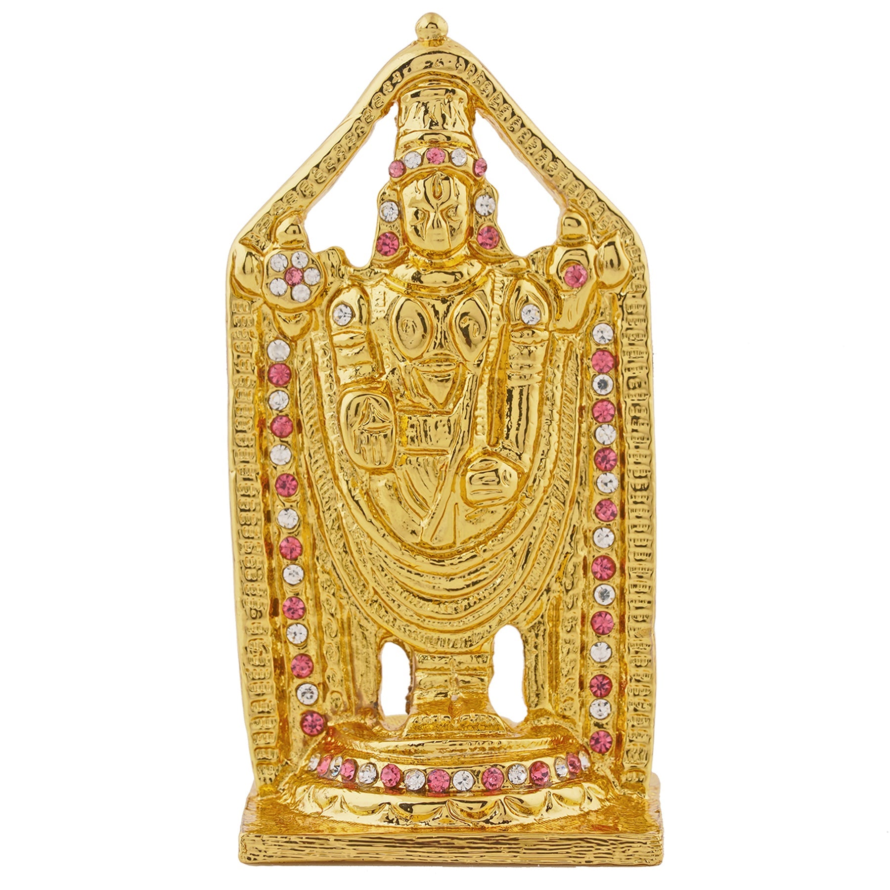 Estele Gold-Polished Lord Tirupati Balaji Idol Showpiece for Pooja Mandir/ Home Decorative - Distacart