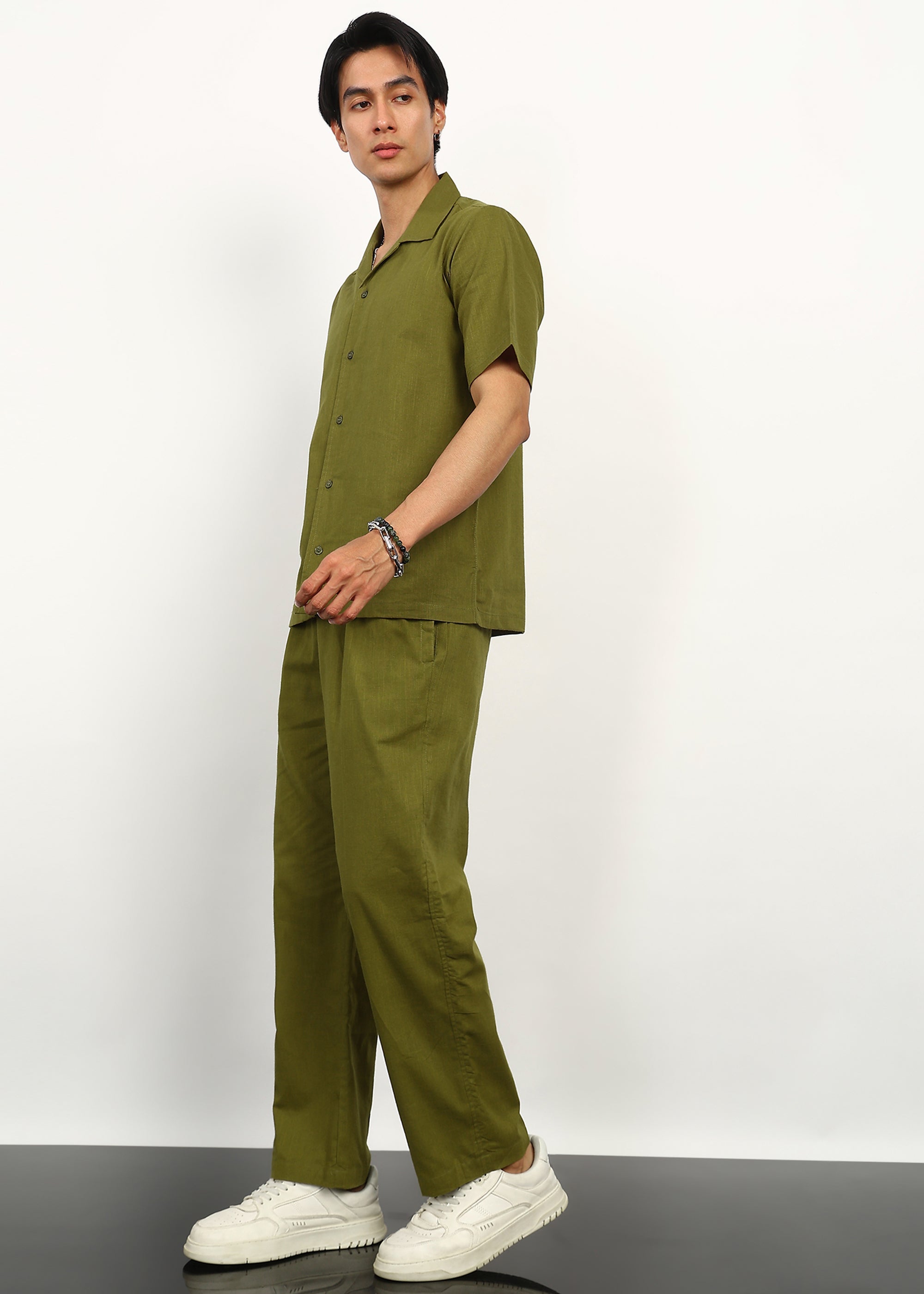 Fabmade Olive Still Co-Ord Set - Distacart