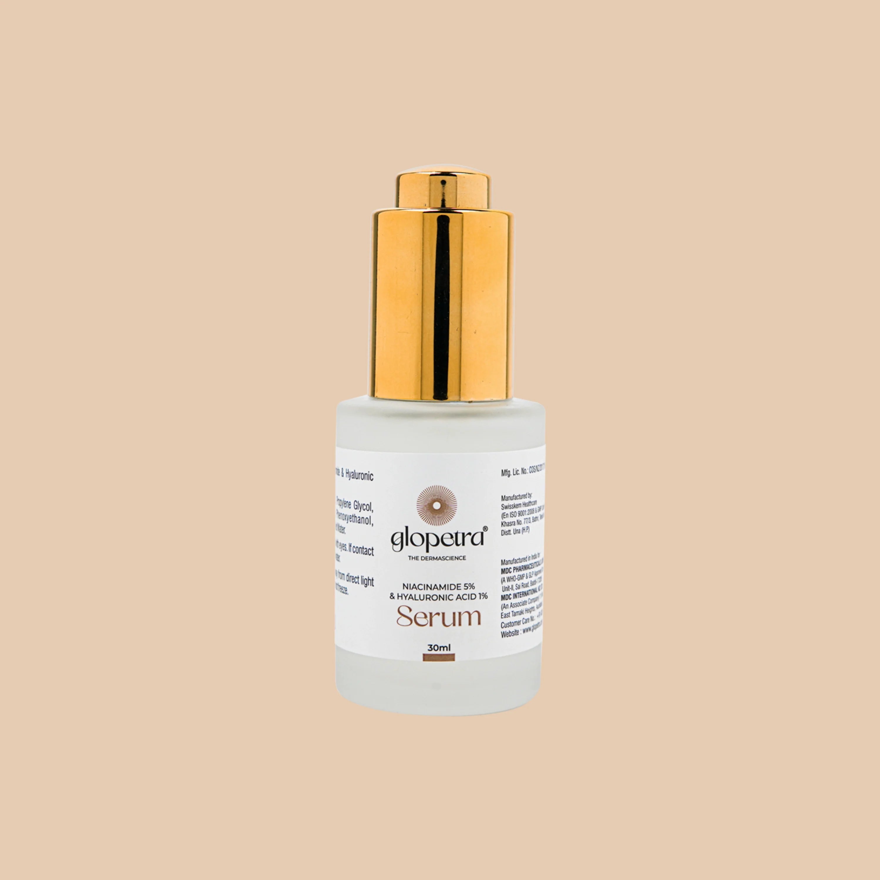 Glopetra Niacinamide & Hyaluronic Acid Serum For Acne & Dark Spots - Dista