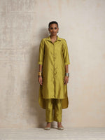 Thumbnail for trueBrowns Green Shirt Kurta Set - Distacart