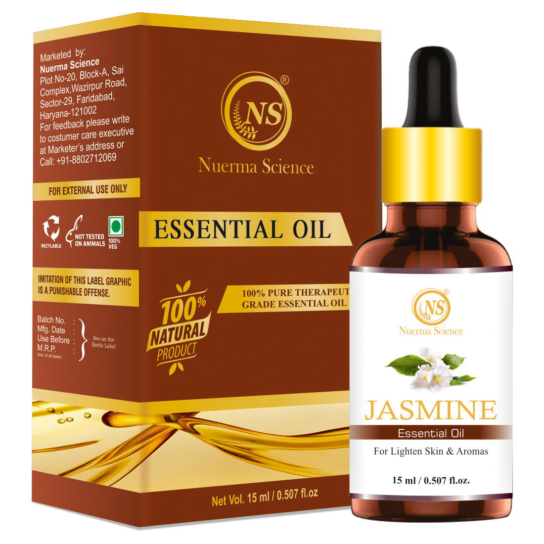 Nuerma Science Jasmine Essential Oil - Distacart