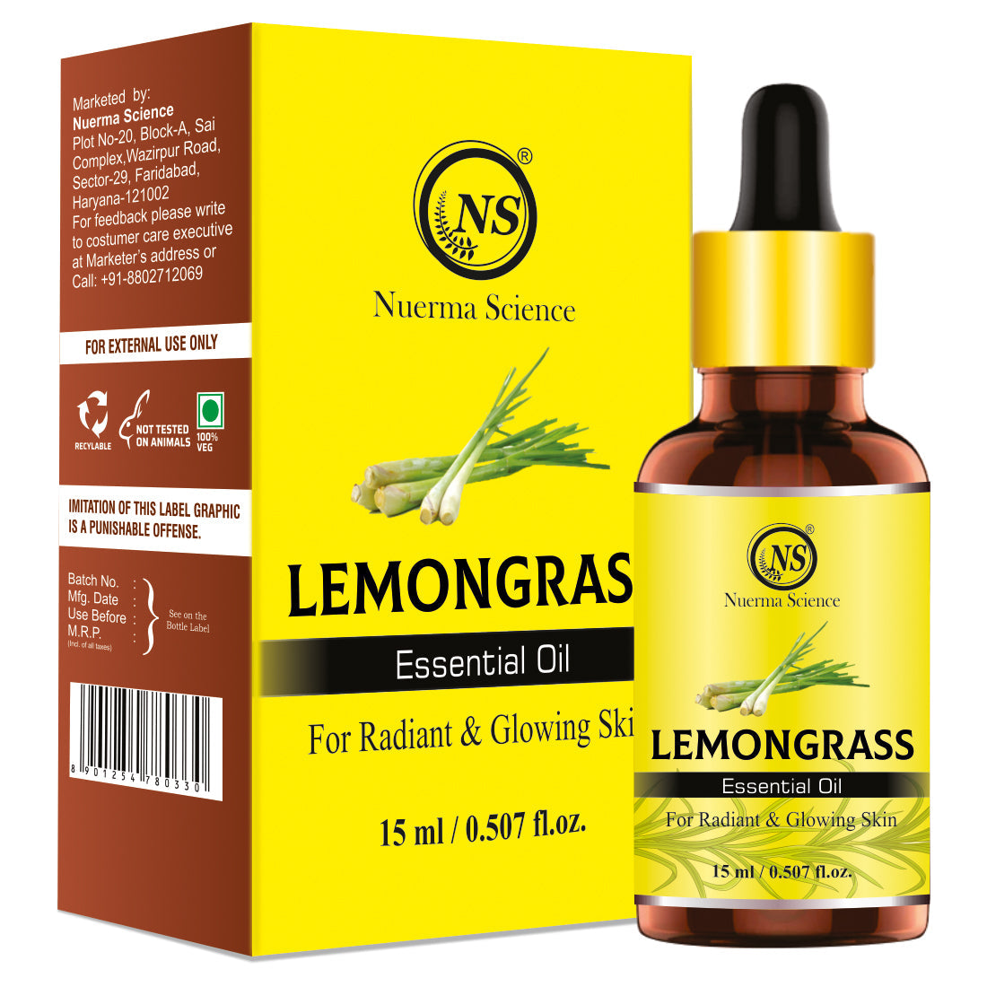 Nuerma Science Lemongrass Essential Oil - Distacart