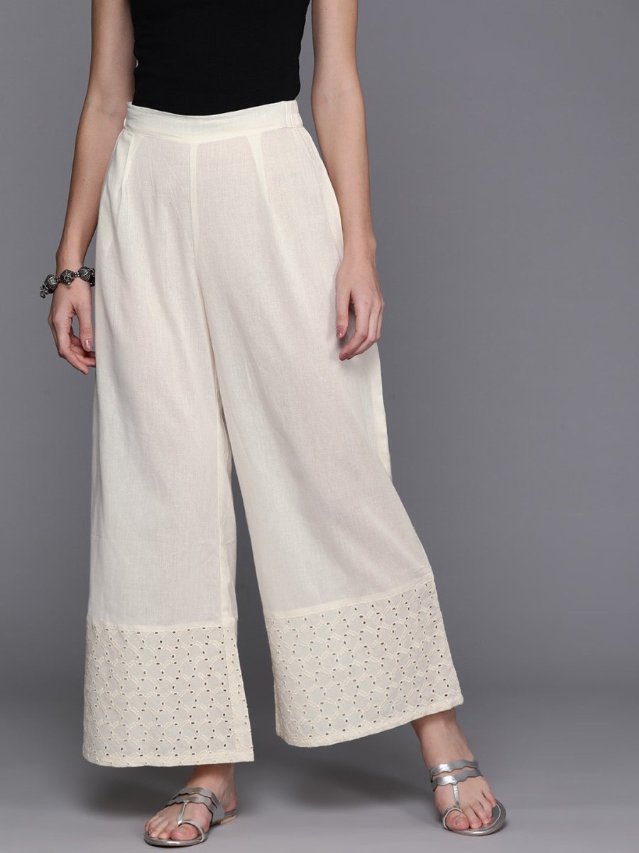 Ahalyaa Embroidered Ethnic Palazzos - Distacart