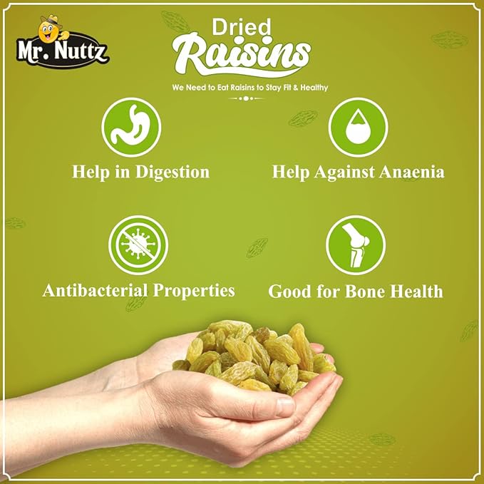 Mr. Nuttz Green Raisins Pouch - Dista