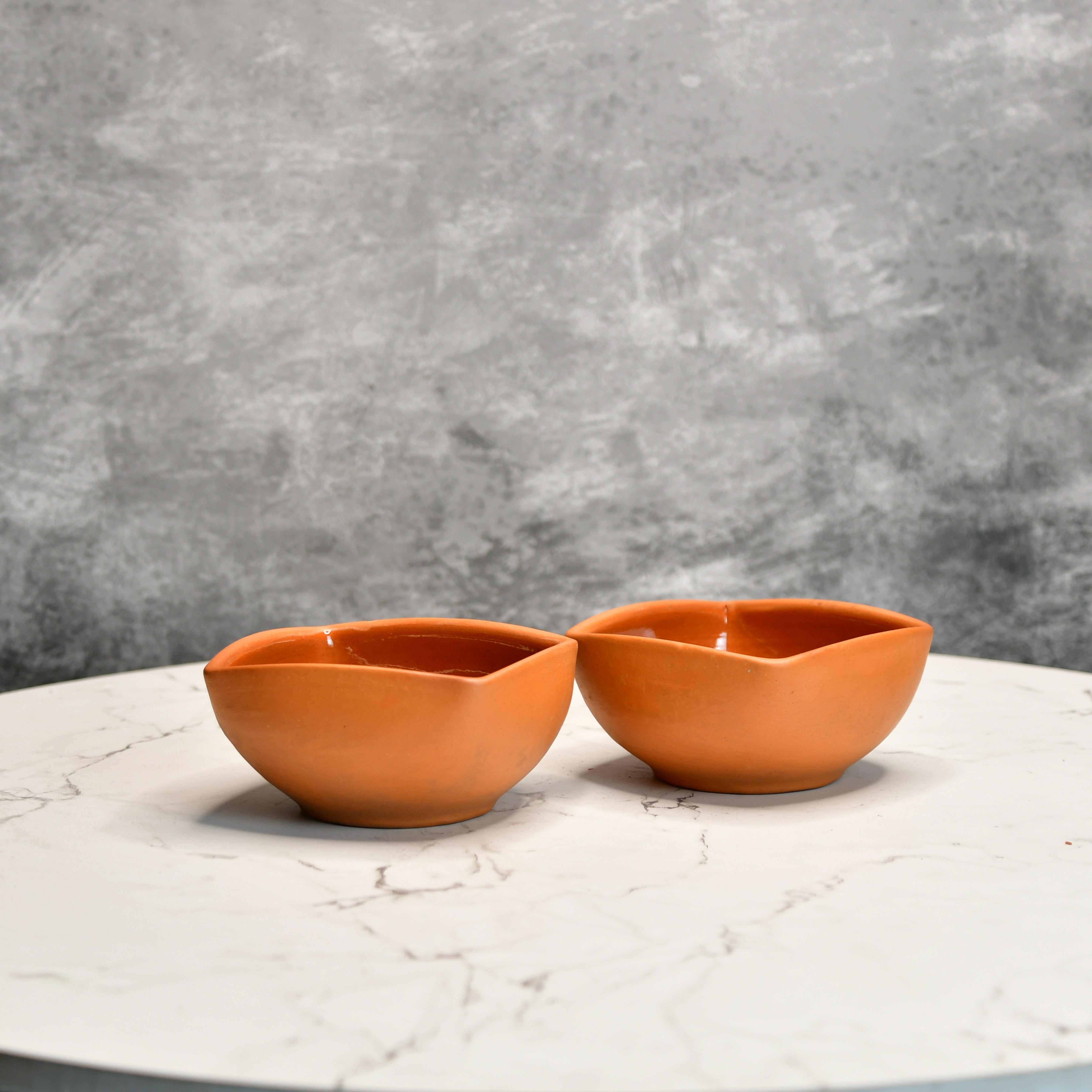 Sowpeace Premium Set of 2 Terracotta Square Serving Bowls