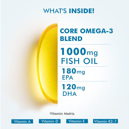Dr Morpen Omega-3 1000Mg Deep Sea Fish Oil Softgel Capsules - Distacart