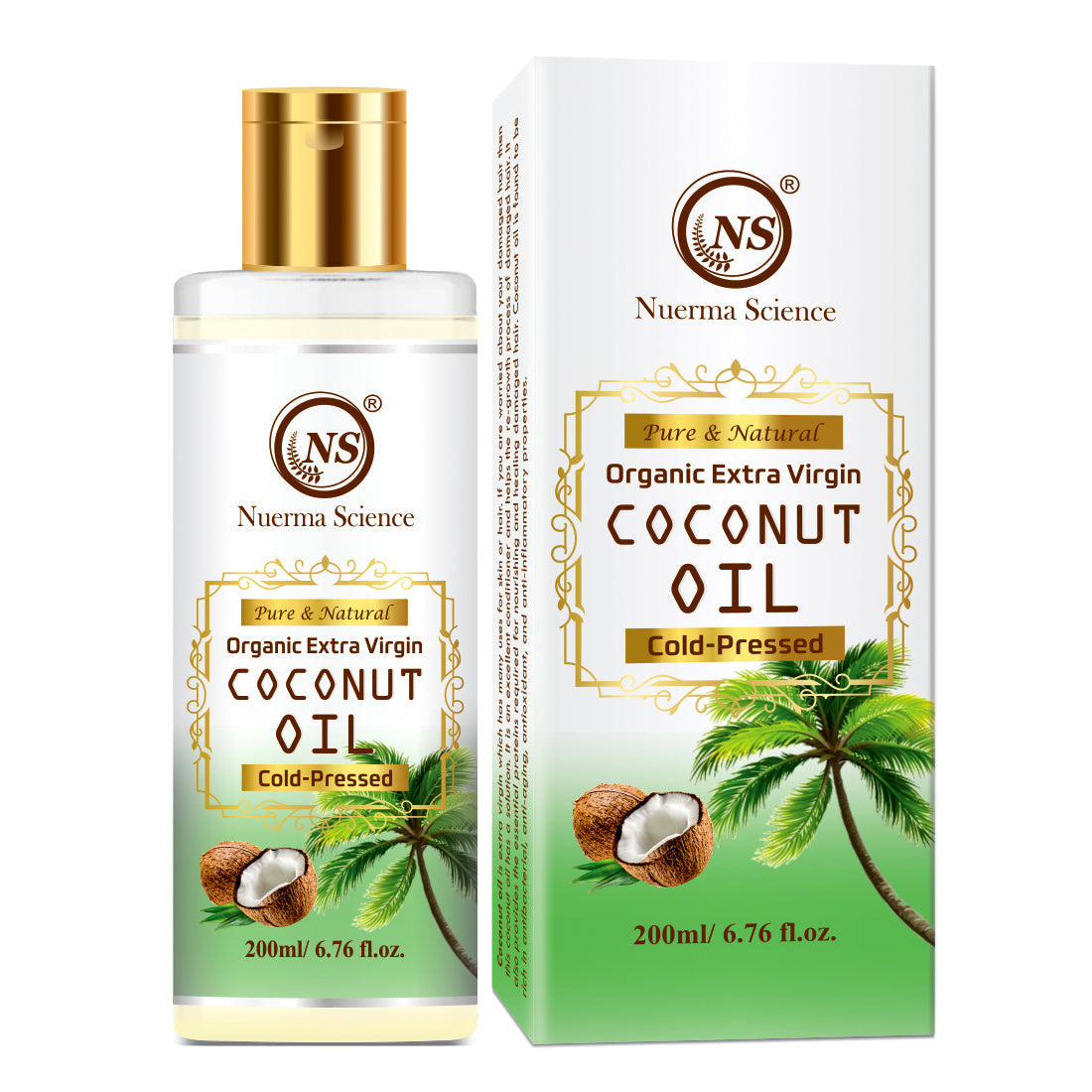 Nuerma Science Coconut Pure Oil: Your Holistic Elixir for Body and Hair - Distacart