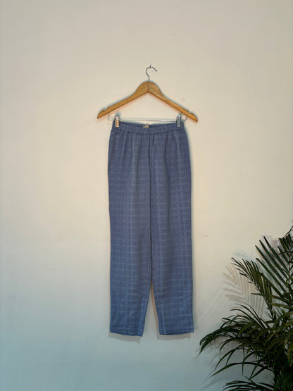 trueBrowns Light Blue Gauze Dobby Co-ord Set - Distacart