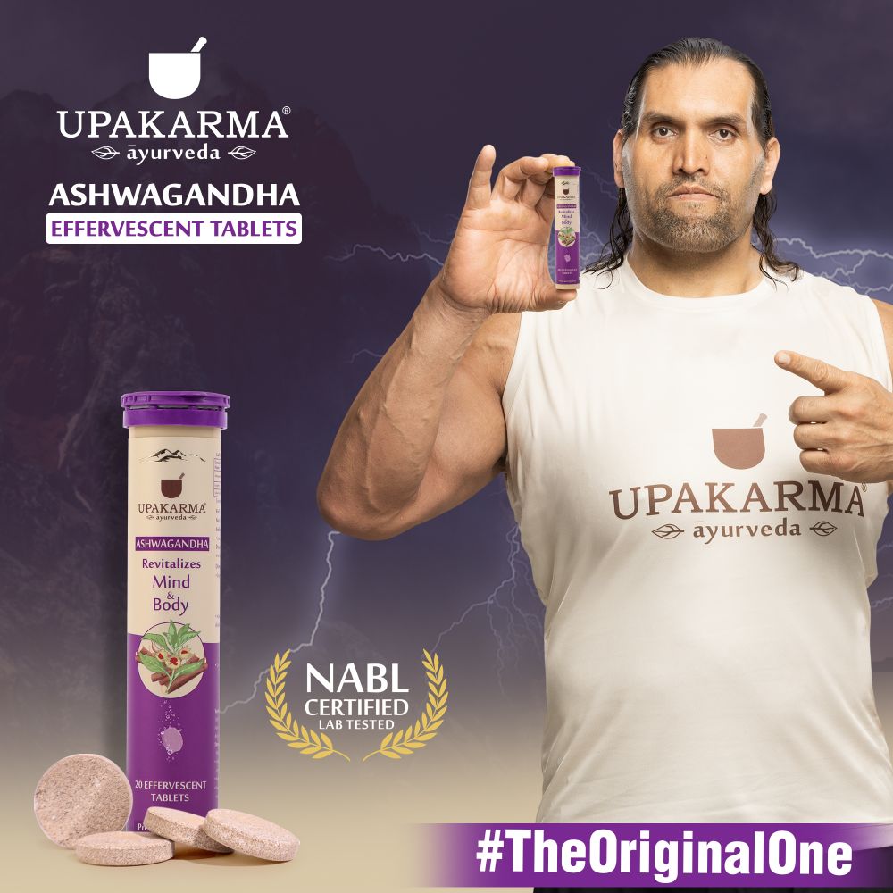 Upakarma Ayurveda Ashwagandha Effervescent Tablets - Distacart