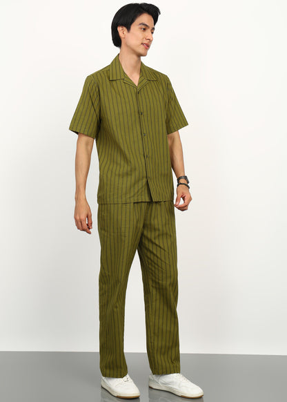 Fabmade Olive Rhythm Co-Ord Set - Distacart
