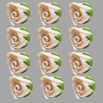 Thumbnail for confect sugar roses topper sugar roses for cake decorations edible classic pearl ivory roses pack of 12