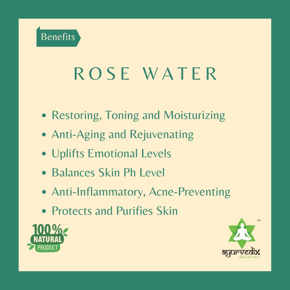 Ayurvedix Rose Water - Distacart