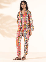 Thumbnail for trueBrowns Cola Cotton Ikat Pant Suit Set - Distacart