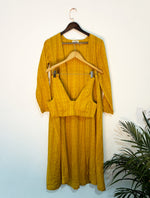 Thumbnail for trueBrowns Mustard Jacket Top Pant Set