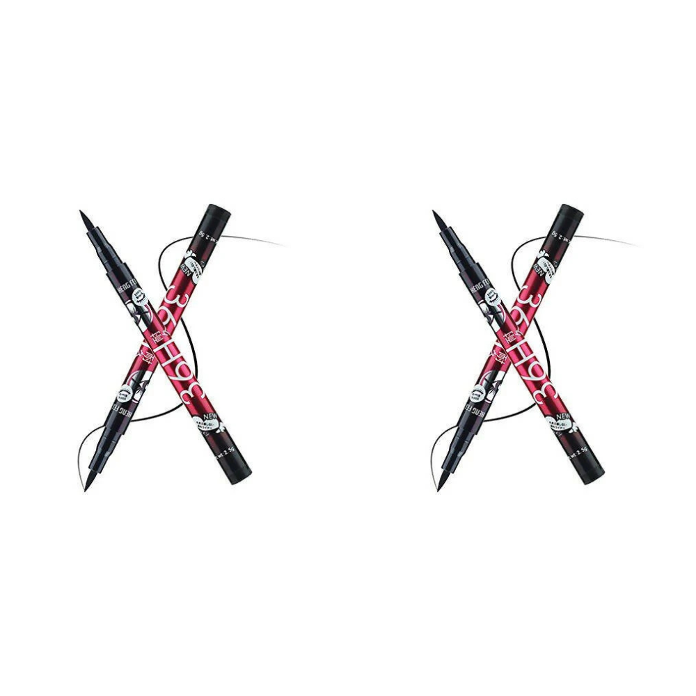 Favon Pack of 2 Waterproof 36hrs Stay Eyeliner Pens - Distacart