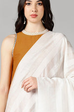 Thumbnail for Ahika Mustard Poly Silk Solid Anarkali Suit Set