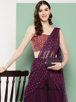 Thumbnail for Ahalyaa Printed Ethnic Co-Ords with Draped Dupatta - Distacart