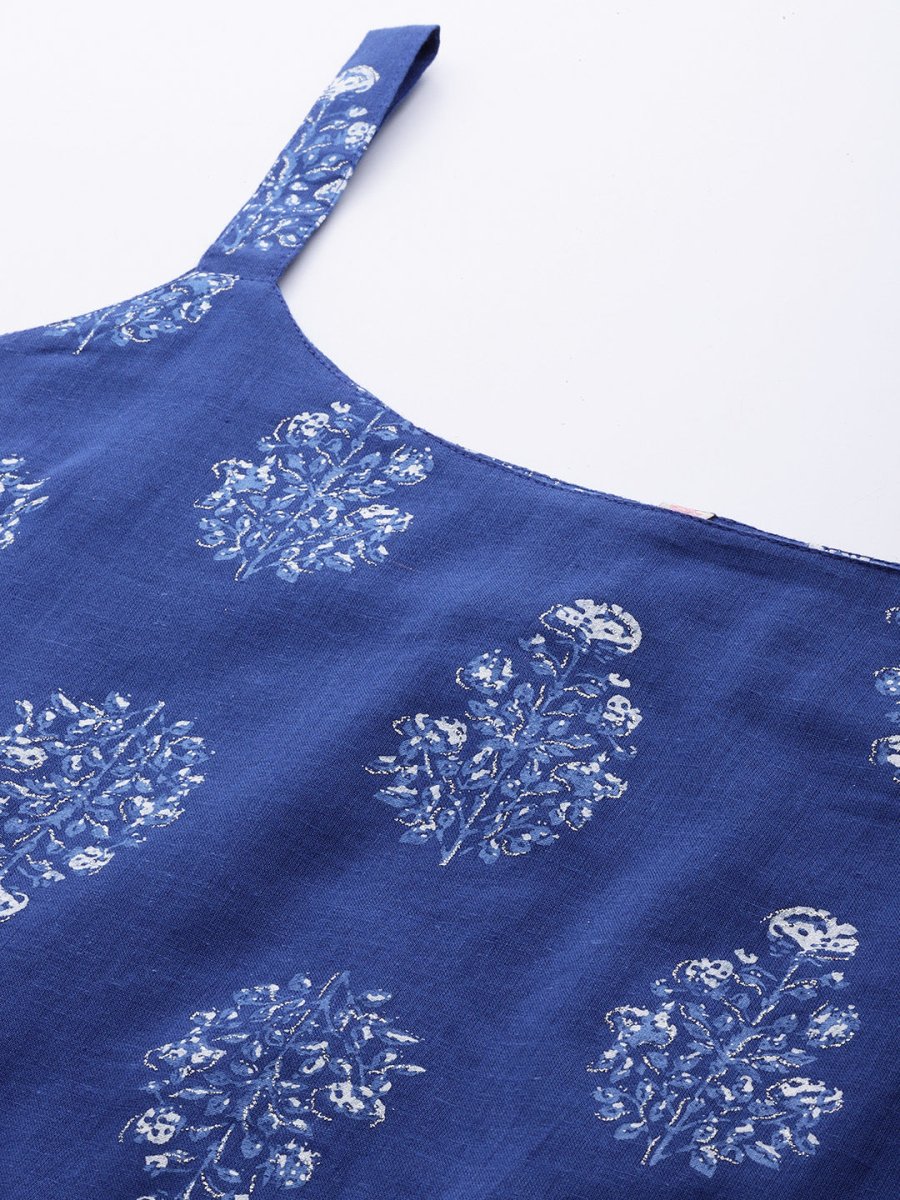 Ahalyaa Floral Printed Pure Cotton Tunic - Distacart