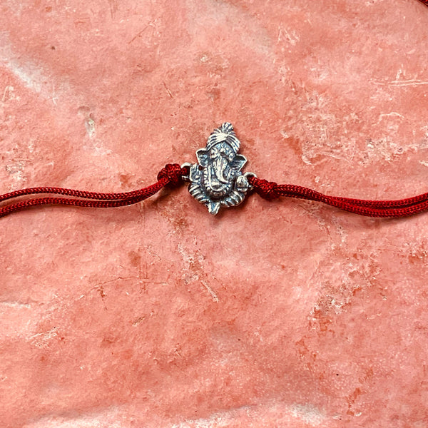 trueBrowns 925 Sterling Silver Lord Ganesh Idol Thread Rakhi - Distacart