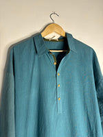 Thumbnail for trueBrowns Blue Slub Men's Shirt