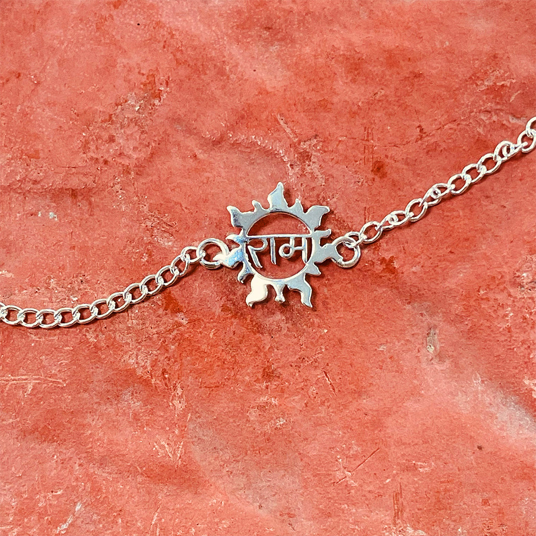 trueBrowns 925 Sterling Silver Ram Silver Chain Rakhi - Distacart