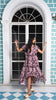 Noroke Sustainable fabric | Bemberg Brown Printed High Low Dress - Distacart