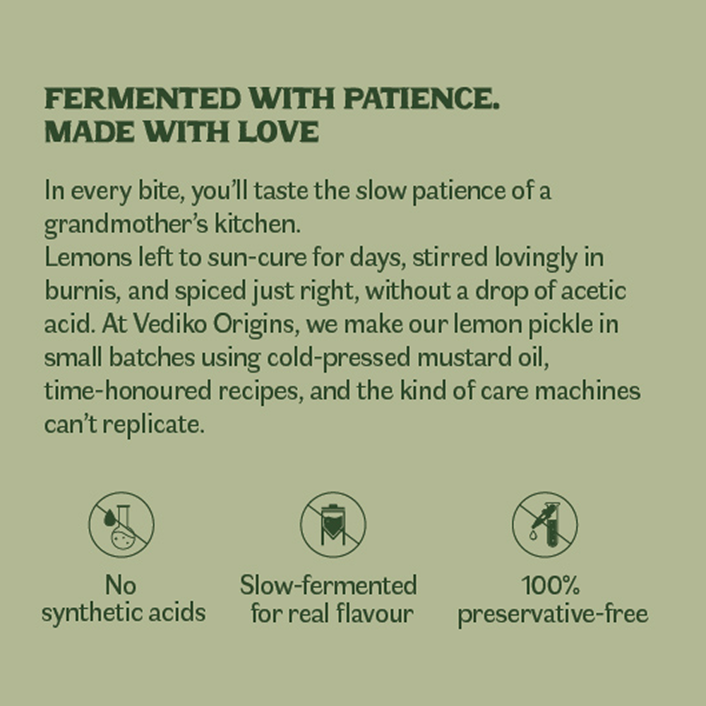 Vediko Origins Lemon Pickle - Distacart