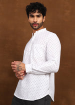 Thumbnail for Fabmade Nova Dot Short Kurta - Distacart