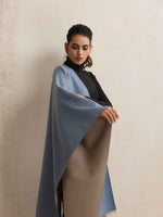 Thumbnail for trueBrowns Blue Reversible Woollen Stole