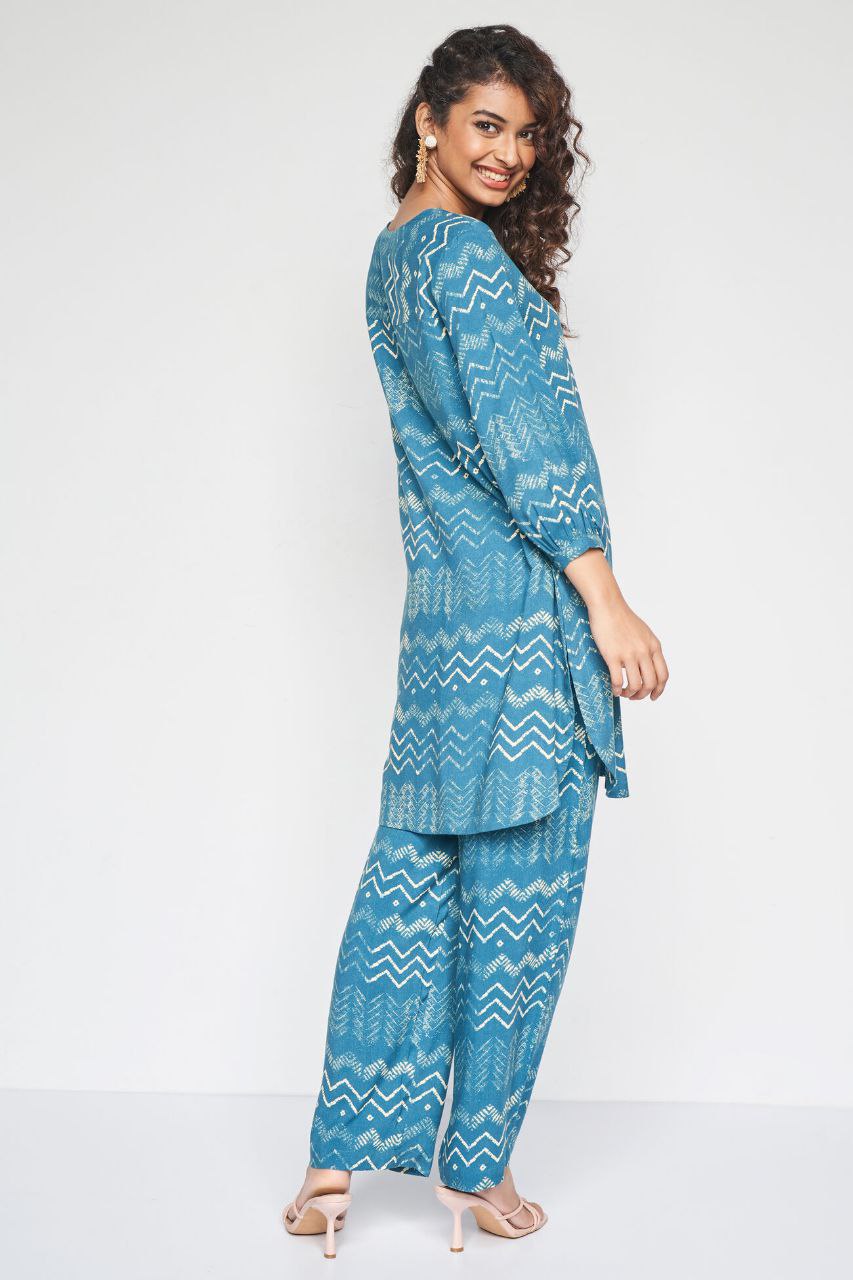 NOZ2TOZ Women's Floral Printed Knee Length Rayon Co-ords Set - Distacart