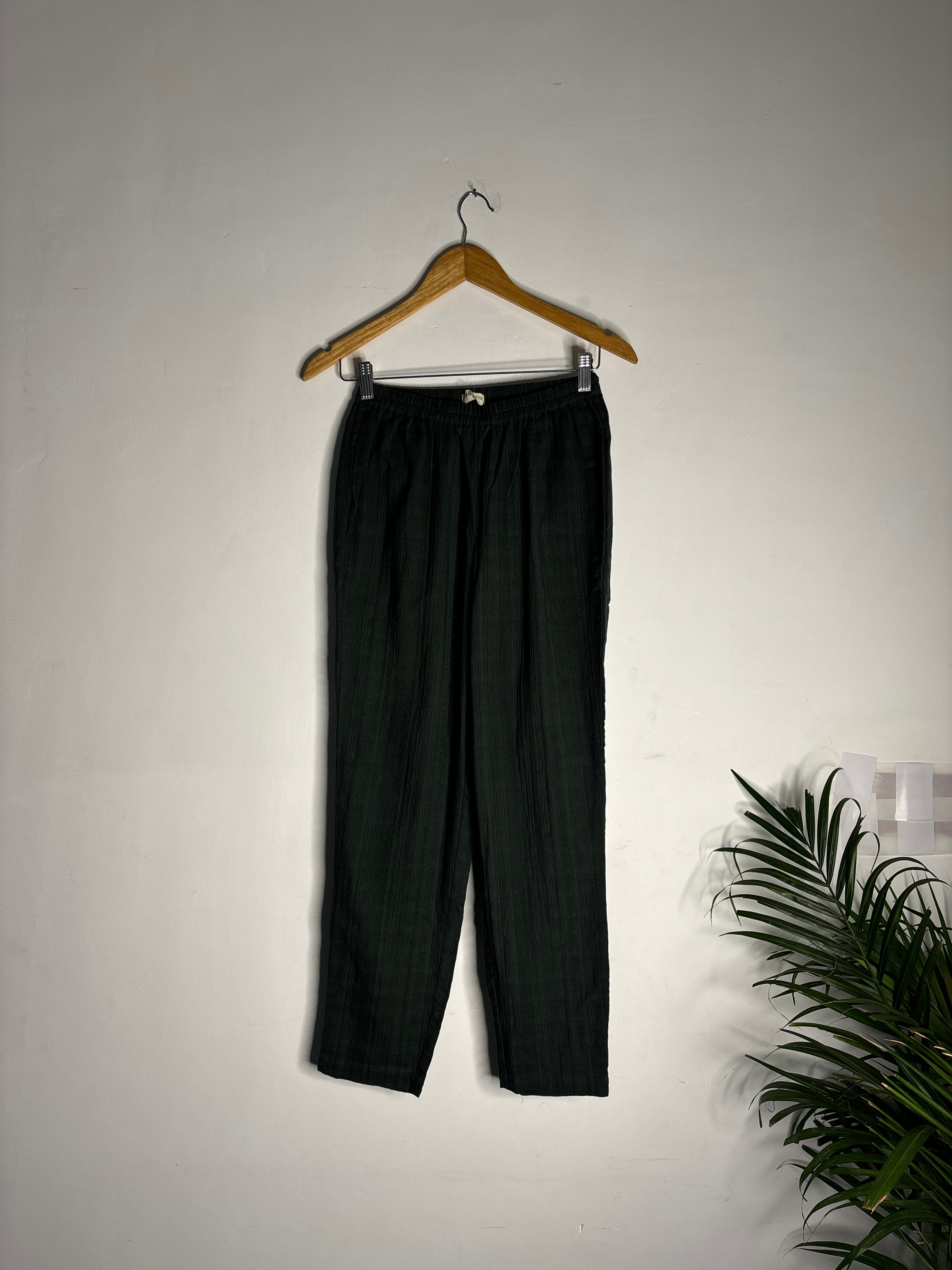 trueBrowns Green Gauze Dobby Kurta Co-ord Set - Distacart