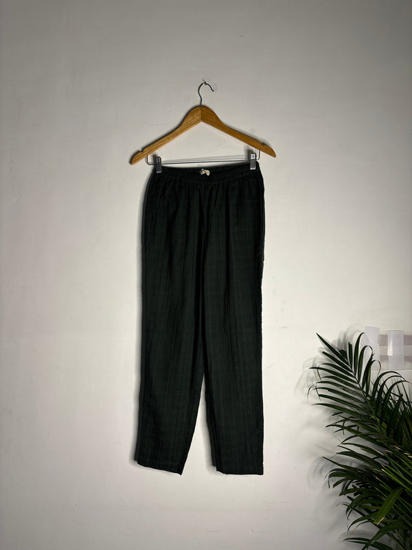 trueBrowns Green Gauze Dobby Kurta Co-ord Set - Distacart