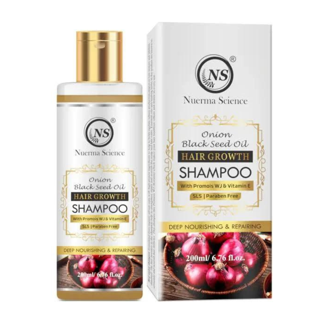 Nuerma Science Onion Black Seed Oil Hair Growth Shampoo | Deep Nourishing & Repairing - Distacart