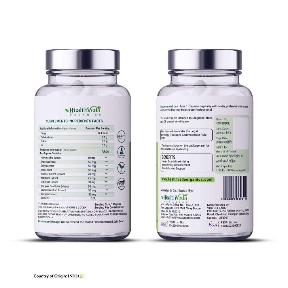 Health Veda Organics ProPlus Capsules - Distacart