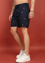 Thumbnail for Fabmade Midnight Cherry Printed Shorts - Distacart