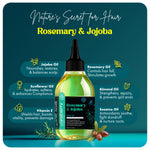 Thumbnail for Careberry 100% Organic Rosemary & Jojoba Anti Dandruff Hair Oil - Distacart