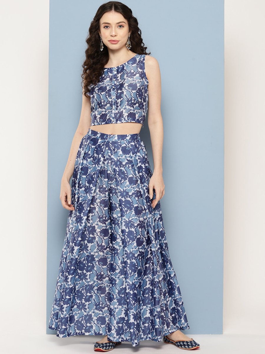 Ahalyaa Printed Ethnic Co-Ords - Distacart