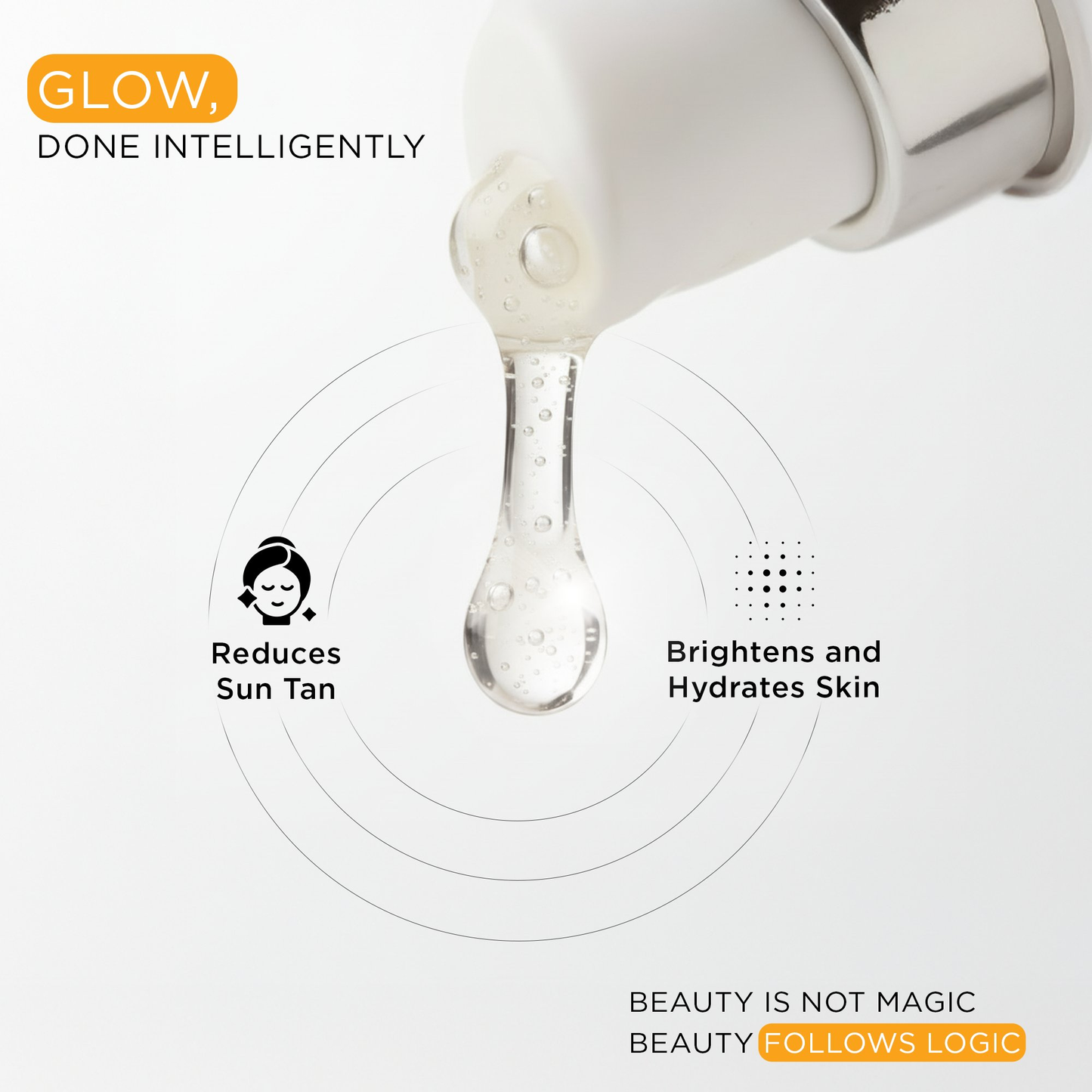 SKINQ 15% Vitamin C Glow Serum with L Ascorbic & Ferulic Acid - Distacart