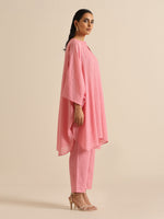 Thumbnail for trueBrowns Light Pink Dobby Oversized Co-Ord Set - Distacart