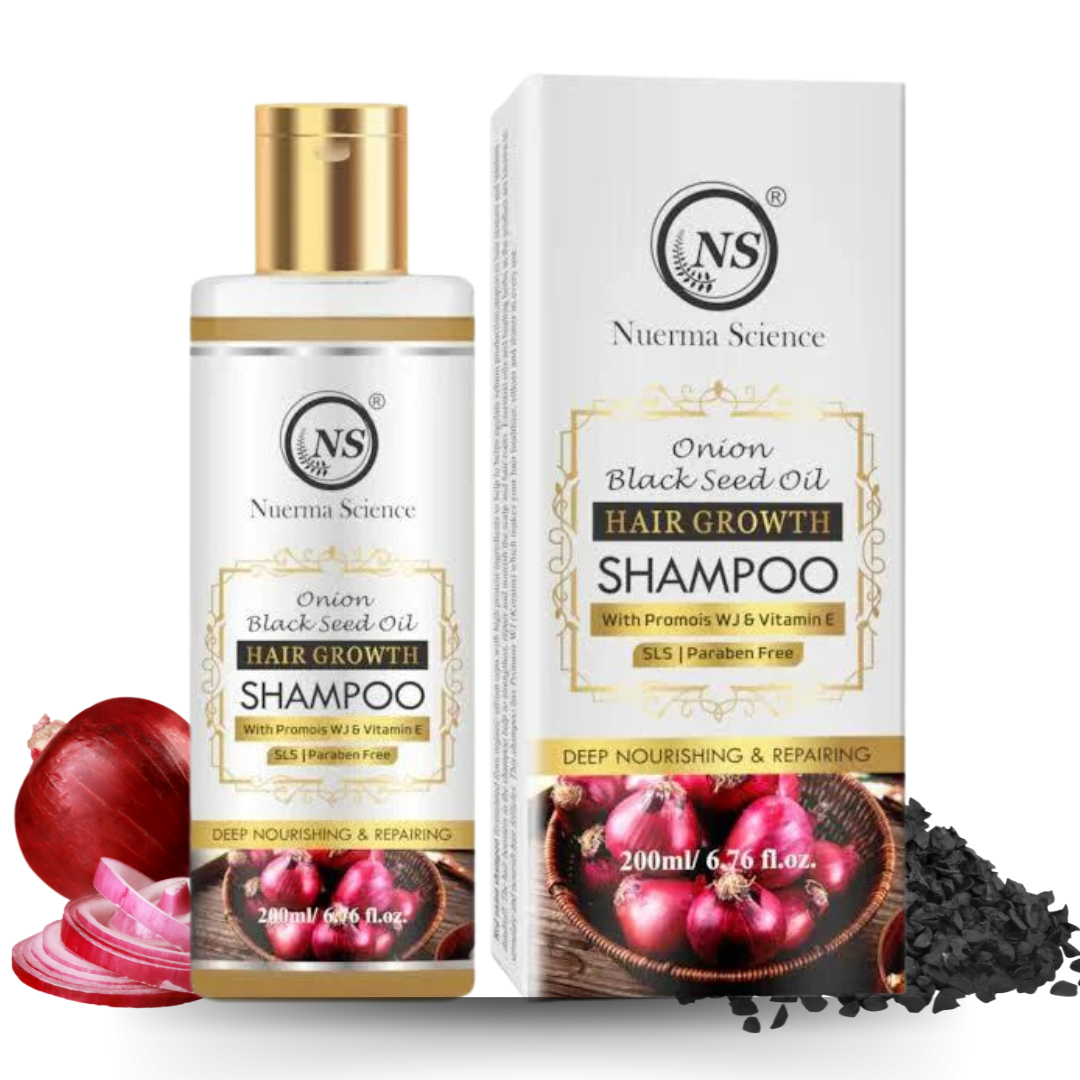 Nuerma Science Onion Black Seed Oil Hair Growth Shampoo | Deep Nourishing & Repairing - Distacart