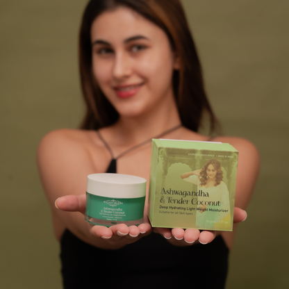 Haappyherbs Ashwagandha & Tender Coconut Deep Hydrating Light Weight Moisturizer - Distacart