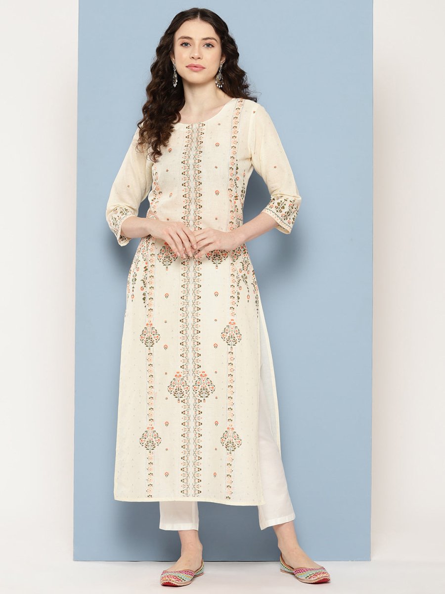 Ahalyaa Women Floral Printed Kurta - Distacart