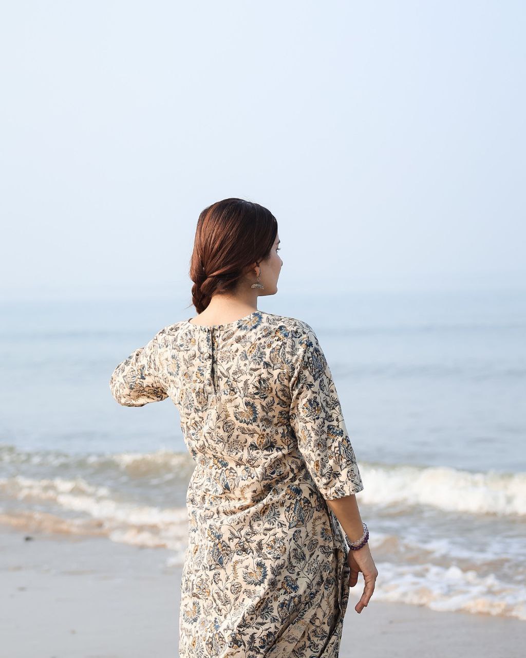 NOZ2TOZ Women's Stylish Rayon Knee Length Floral Printed Kurti - Distacart