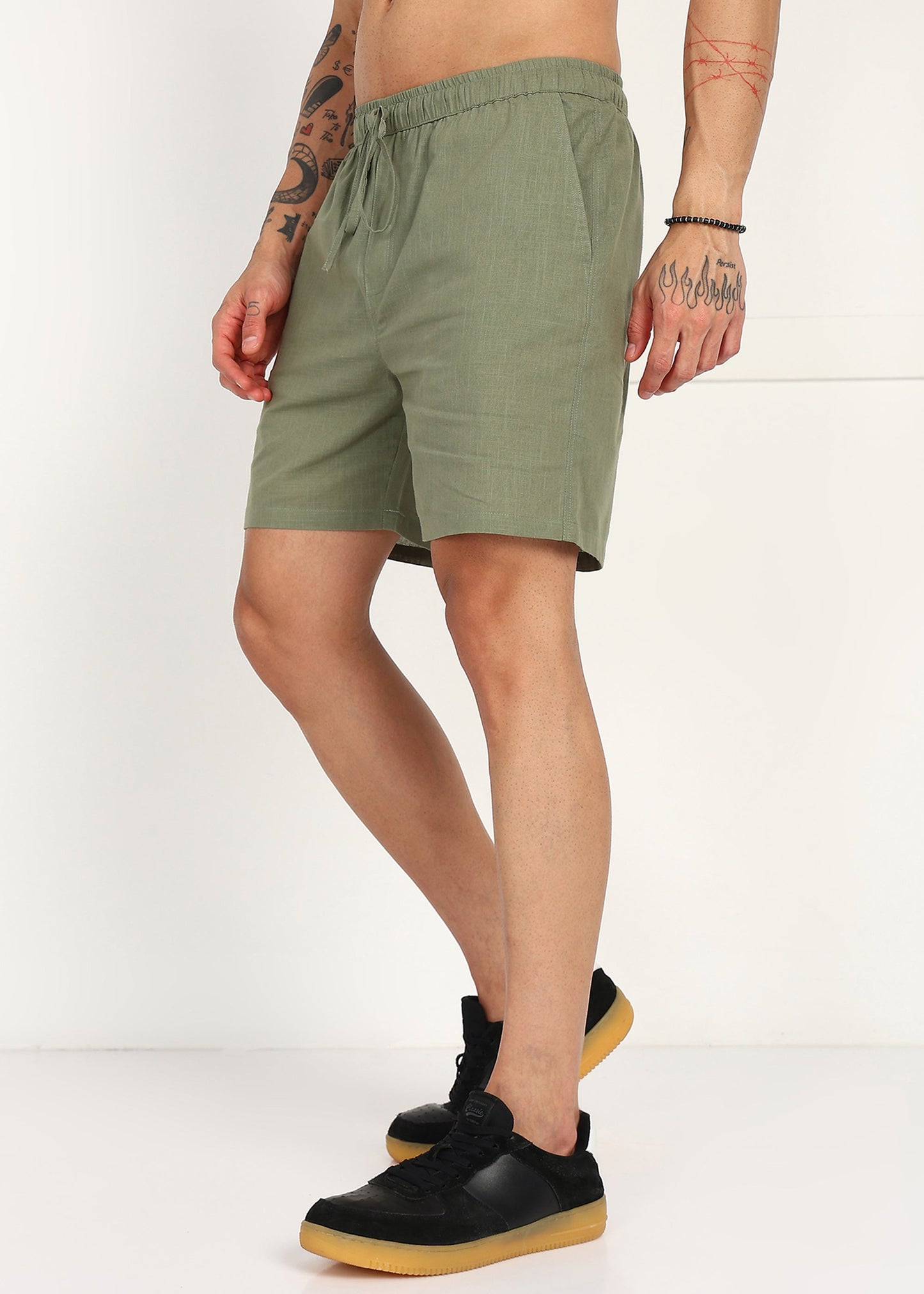Fabmade Grove Ease Linen Shorts - Distacart